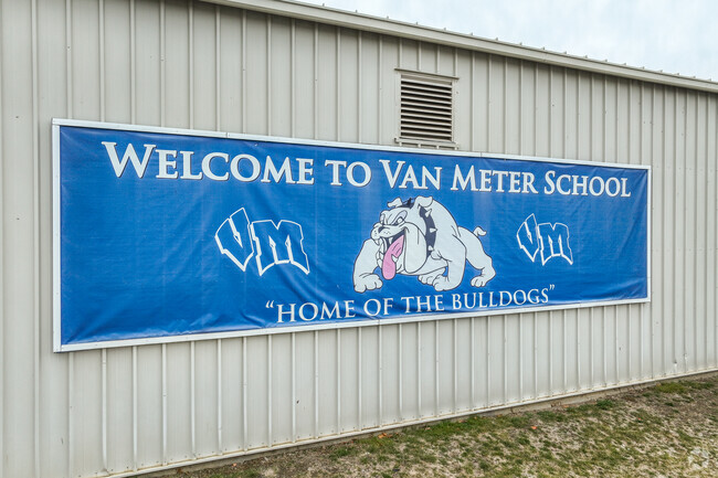 Bulldog Pride is evident around the school grounds as well as all around the town of Van Meter.