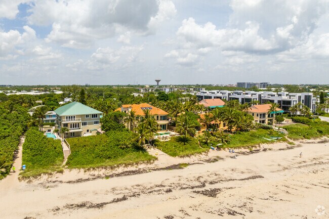 Large single family homes with private ocean and beach access can be found in Gulf Stream.