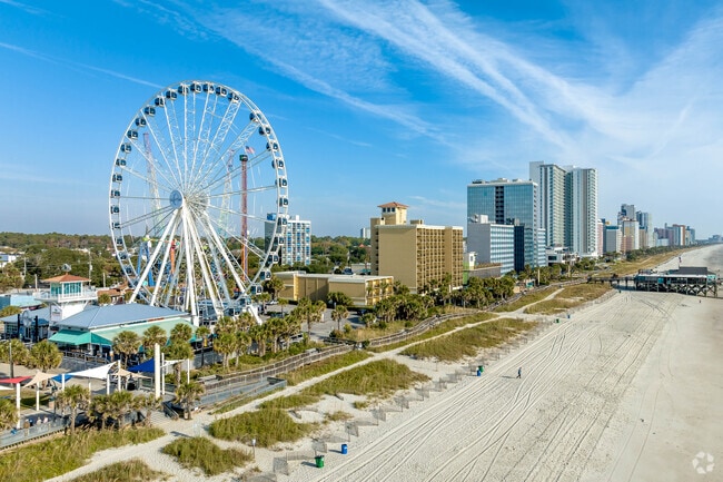 The Myrtle Beach Sky Wheel is a short drive from Pine Island and offers nice views from the top.