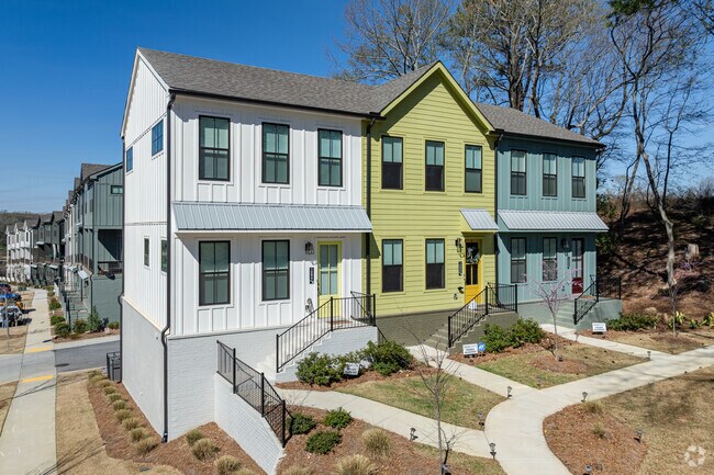 Discover the charming townhomes nestled in the vibrant Benteen Park neighborhood, where comfort and community come together.