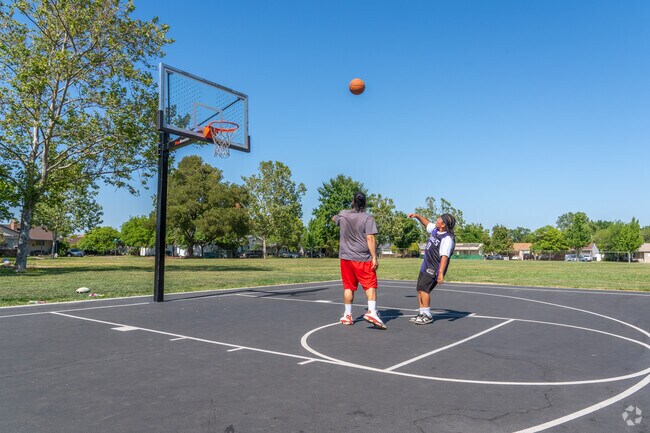 Mangan Park is perfect for basketball, soccer, and archery.