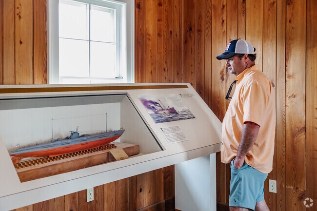 Explore great exhibits in the Museum of the Sea at the Cape Hatteras Lighthouse.