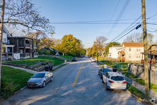 Many North Fairmount residential streets offer sidewalks for pedestrians to commute safely.