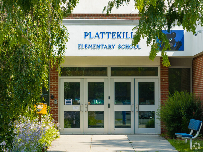 Plattekill Elementary School main entrance.