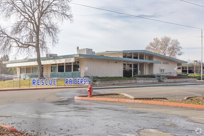 Rescue, California is considered a large suburban setting.