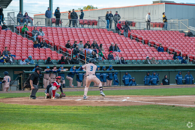 Winter Corner residents cheer on The New England Knockouts at Campanelli Stadium.