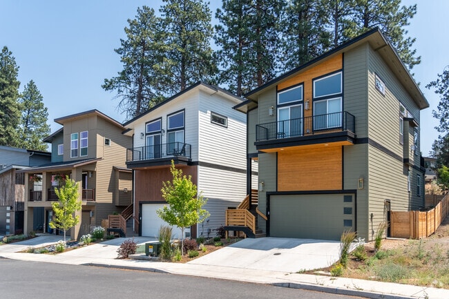 Rows of newly built modern homes can be found throughout Southern Crossing.