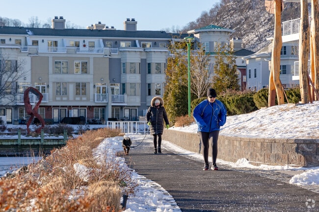 Haverstraw residents enjoy morning walks and jogs along the Hudson River, embracing scenic waterfront views.
