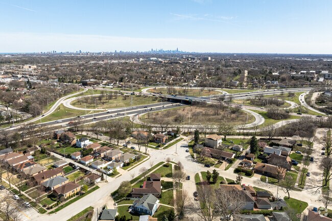 Morton Grove is located right off of the I-94 expressway north of Chicago.