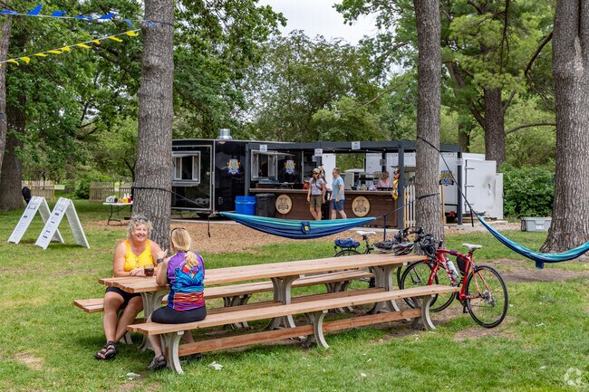 Linden Heights residents have access to the Des Moines Biergarten at Water Works Park.