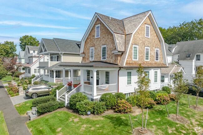 Converted homes that have been built up or built out are common in Downtown Greenwich.