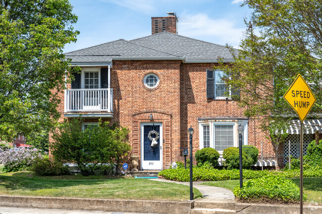 The homes in Loch Raven have great character.