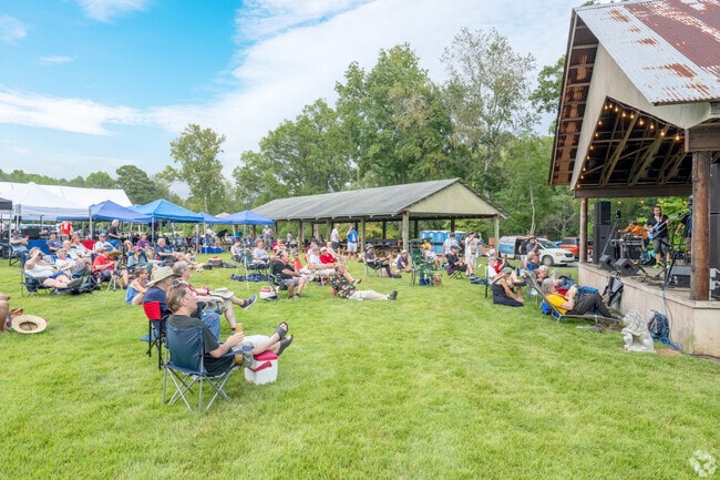 The lawn seating is expansive at ProgDay in the Baldwin neighborhood.