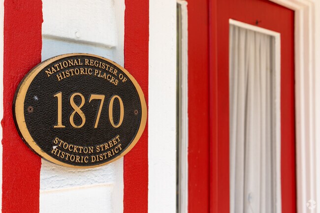 Many homes were built in the 1800's in Hightstown.