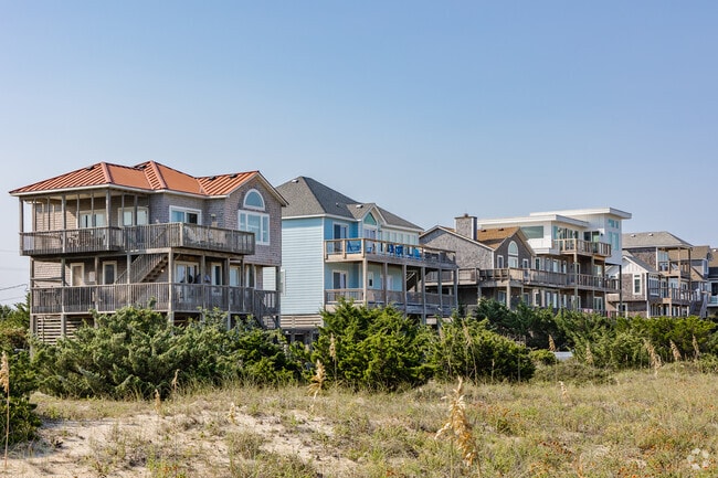 Find stunning oceanfront homes double porches in Salvo on the Outer Banks.