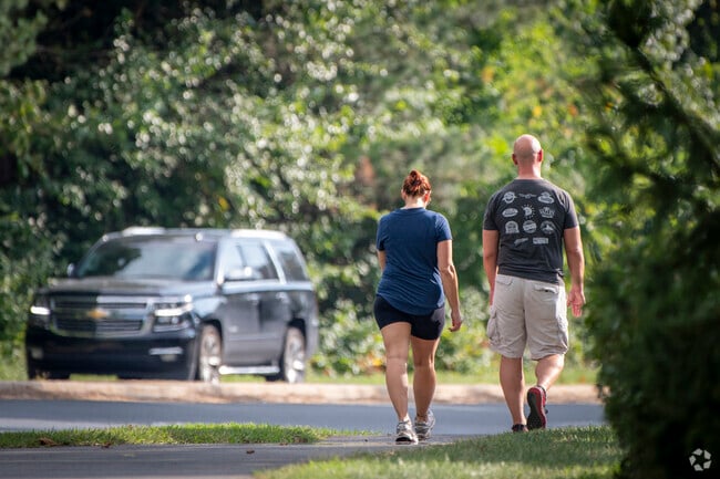 Residents enjoy taking a stroll through South Manassas on summer days.