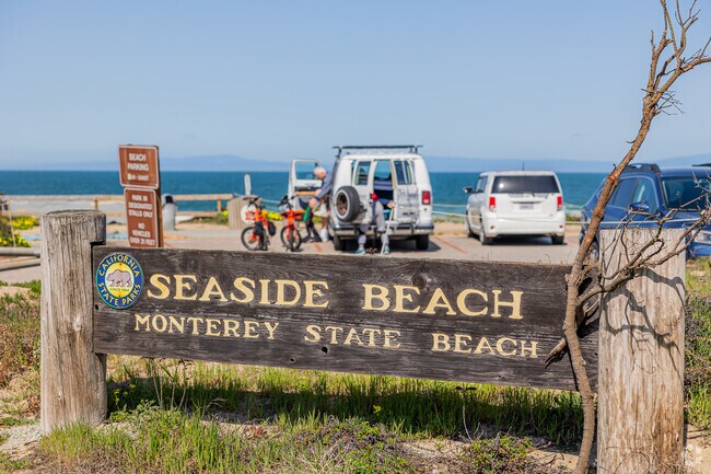Unwind at this serene stretch of Monterey State Beach, a haven for beachcombing and sunset views