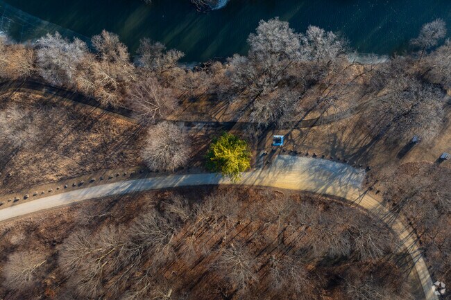 Enjoy the hiking trails along the Kishwaukee River at Spencer Park in Belvidere.