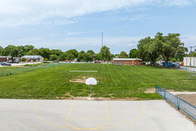 Kids play sports here at Conn-West Elementary School.