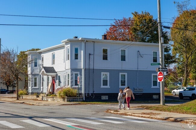 Residents in Knightsville enjoy daily exercise along paved sidewalks and peaceful blocks.