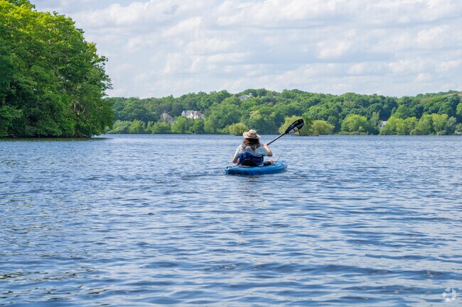 Horn Pond is the perfect place for fishing on the water in Downtown Woburn.