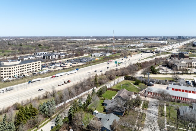 I-90 cuts right across Hoffman Estates, providing a direct commuter route to Chicago.