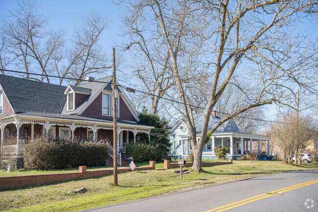 Older homes line the streets of Jackson in Butts County.