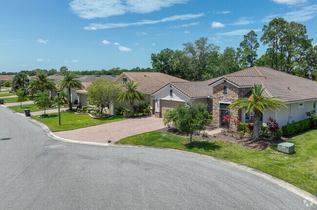 Solivita homes are contemporary with Spanish accents and flair.