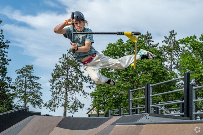 Show off your talents at the Rowe Park Skatepark.
