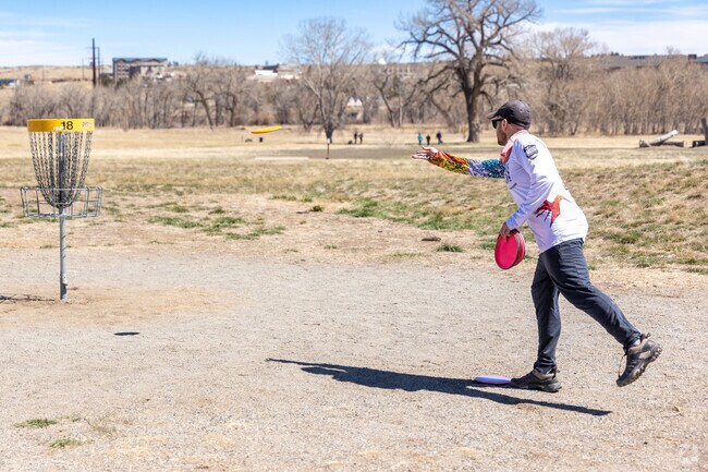Enjoy a round of disc golf at USMC CPL David M. Sonka Dog Park and Westcreek Disc Golf Course.