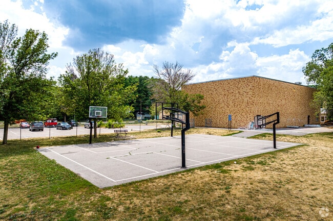 Shoot some hoops at Falcon Heights Elementary School  basketball court.