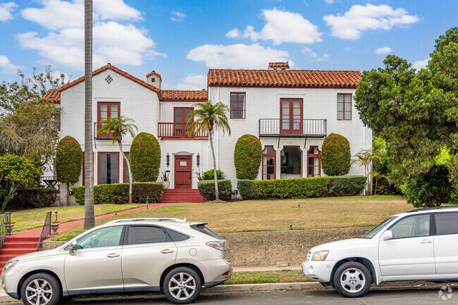 Mediterranean homes are common in Wooded Area.