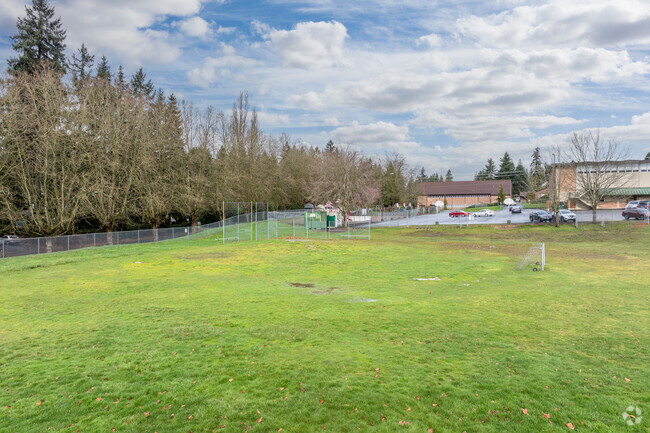 St. Brendan Parish School baseball field.