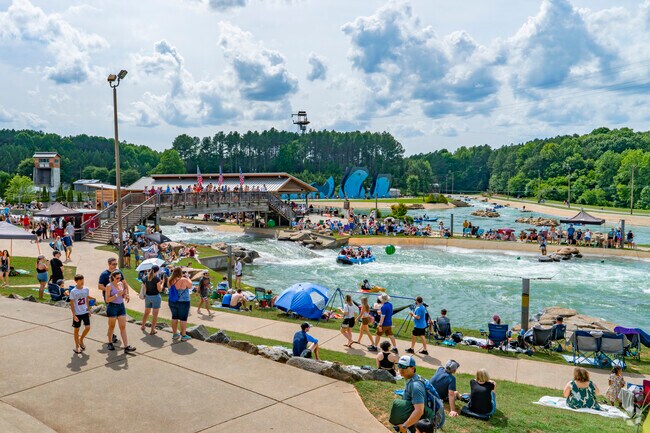 The White Water Center offers a unique and fun experience nearby to Harbor House.