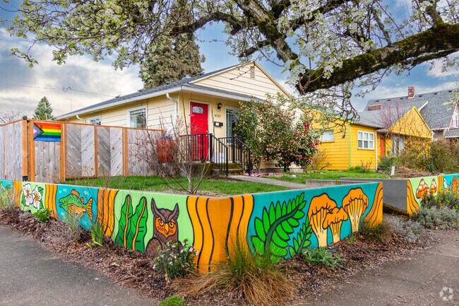 Local Art on a Retaining Wall in Portsmouth