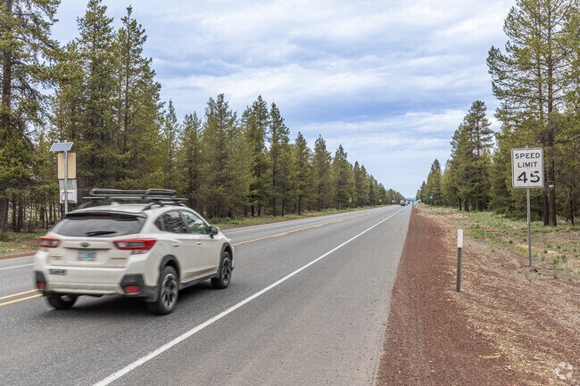 Bend is a half hour north of La Pine via Hwy 97.