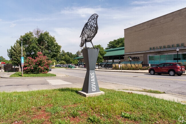 The Winston-Govan neighborhood can be recognized by the birds depicted in its public art.