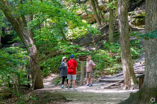 Starved Rock State Park draws Marseilles hikers with its scenic trails and wooded canyons.