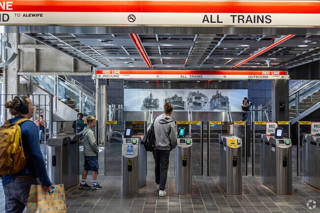 Grab the redline at Fields Corner Station near Fields Corner East.