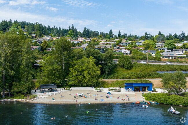 Lay in the sun or rent a kayak at Log Boom Park in Brookside.