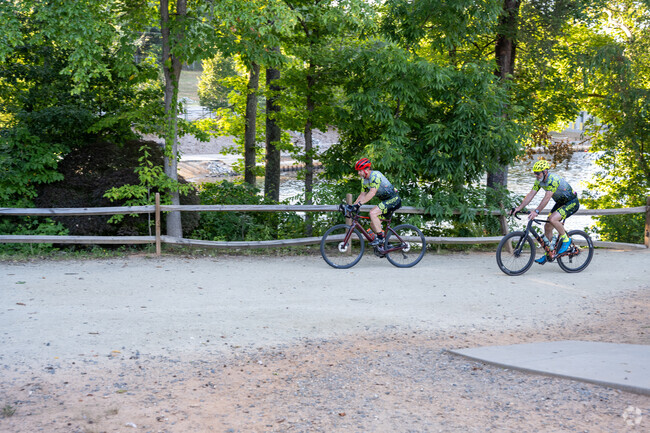 You can meet up with a friend and enjoy the bike trails at Salem Lake Park, near Belview.