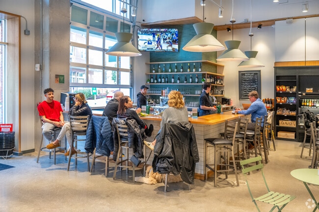 Uncorked is a popular spot in North Chevy Chase, with a bar and a great bottled wine selection.