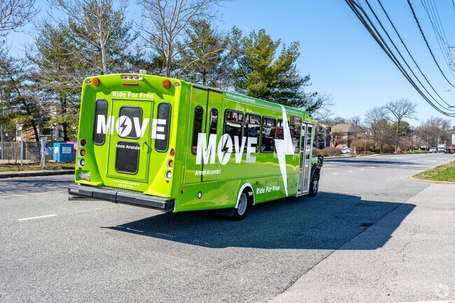 The bus in Green Haven is a great and easy way of transportation.