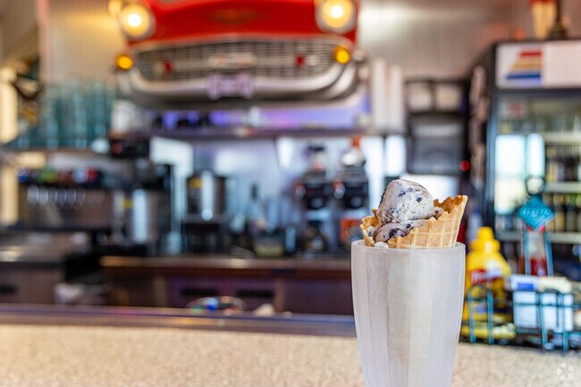 Treat yourself to an ice cream from Hot Rods 50's Diner in Alcoa.
