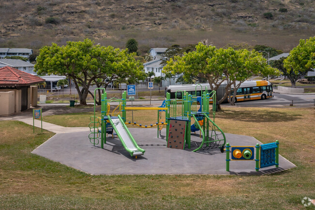Children at Kamiloiki Elementary School can enjoy the playground during recess.