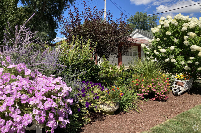 Community members have room to grow gardens in their yards in Harter Heights.