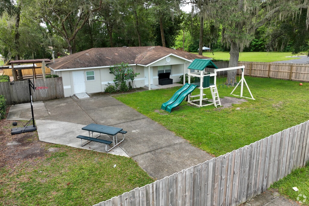Students enjoy the playground at the Montessori Preparatory School of Ocala.