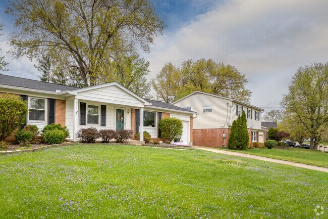 Spacious front yards are a staple in the Dry Run neighborhood.