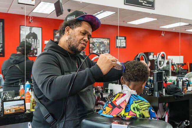 Douglass residents frequent Like That 2 Barbershop for their regular haircuts.
