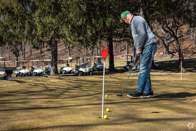 As soon as the winter's snow melts and is replaced by budding greenery, the place to be in Minisink is the spectacular 18-hole course at Green Ridge Golf Club.